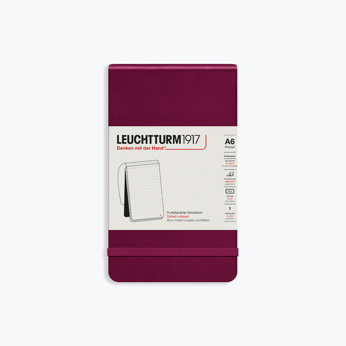 Leuchtturm1917 - Notebook - Reporter Notepad - Port Red