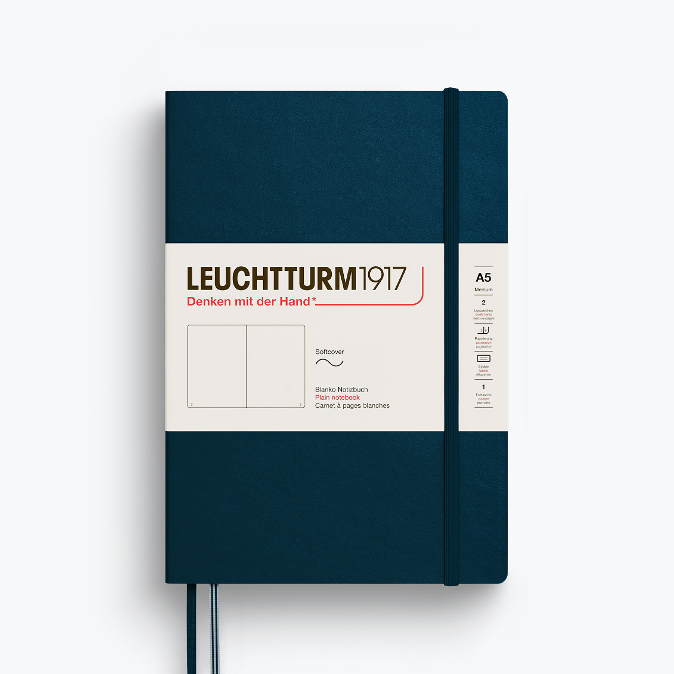 Leuchtturm1917 - Notebook - Softcover - A5 - Deep Sea <Outgoing>