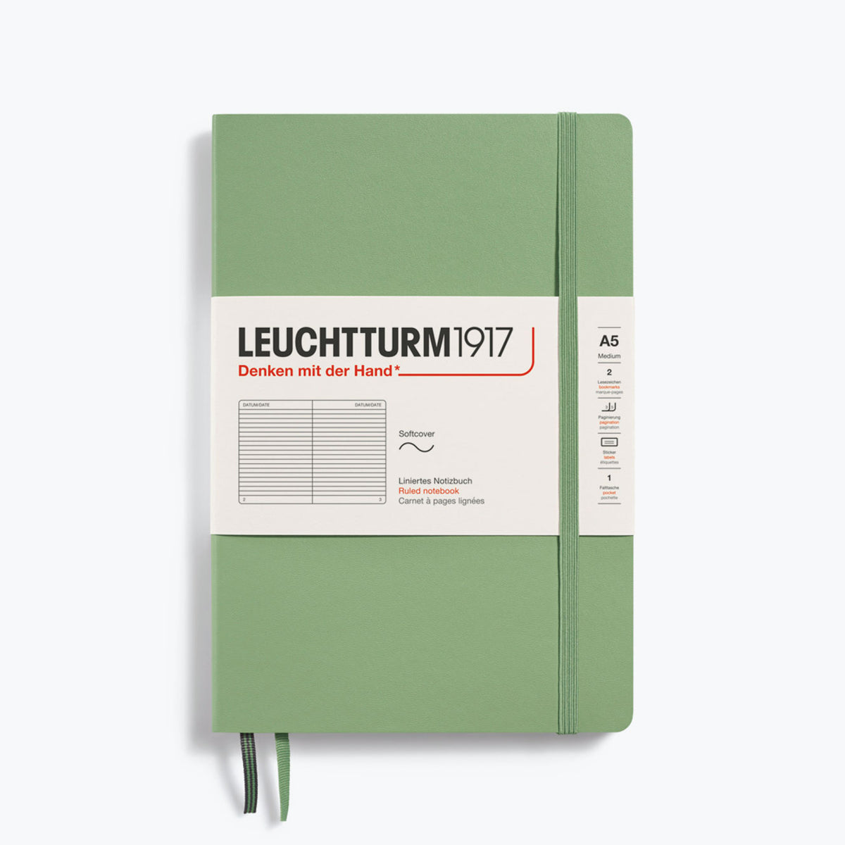 Leuchtturm1917 - Notebook - Softcover - A5 - Sage