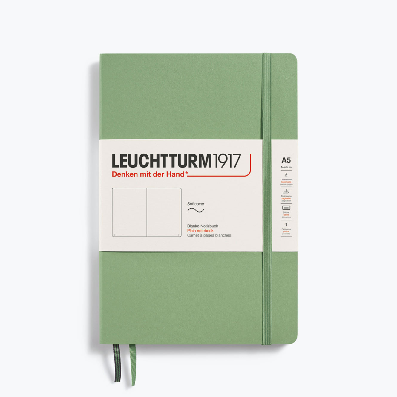 Leuchtturm1917 - Notebook - Softcover - A5 - Sage