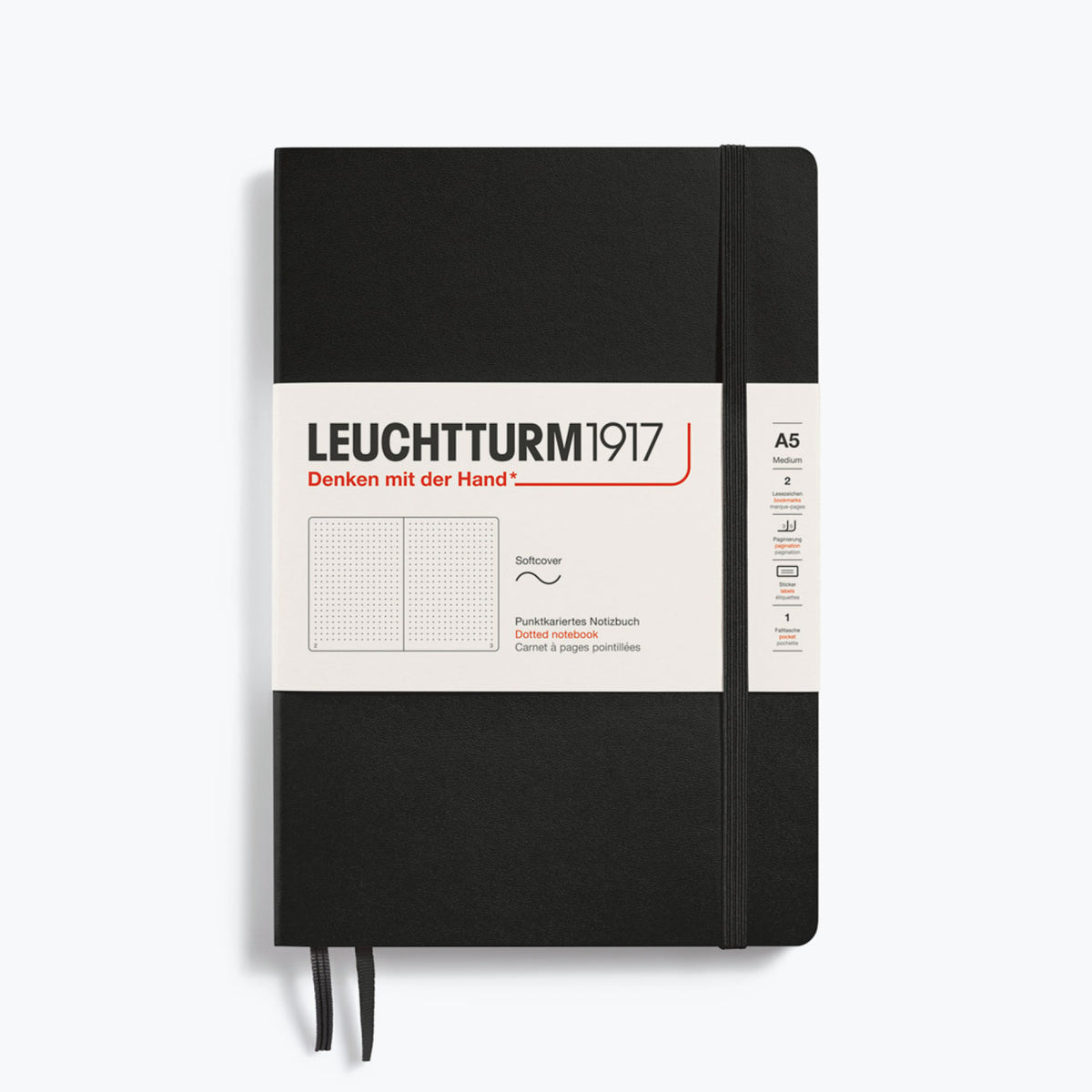 Leuchtturm1917 - Notebook - Softcover - A5 - Black