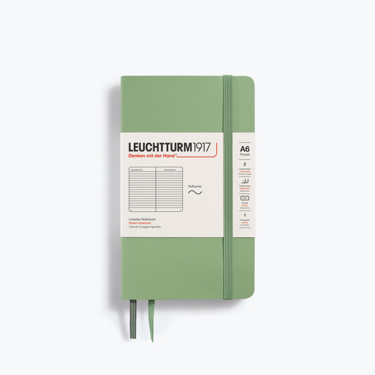 Leuchtturm1917 - Notebook - Softcover - A6 - Sage