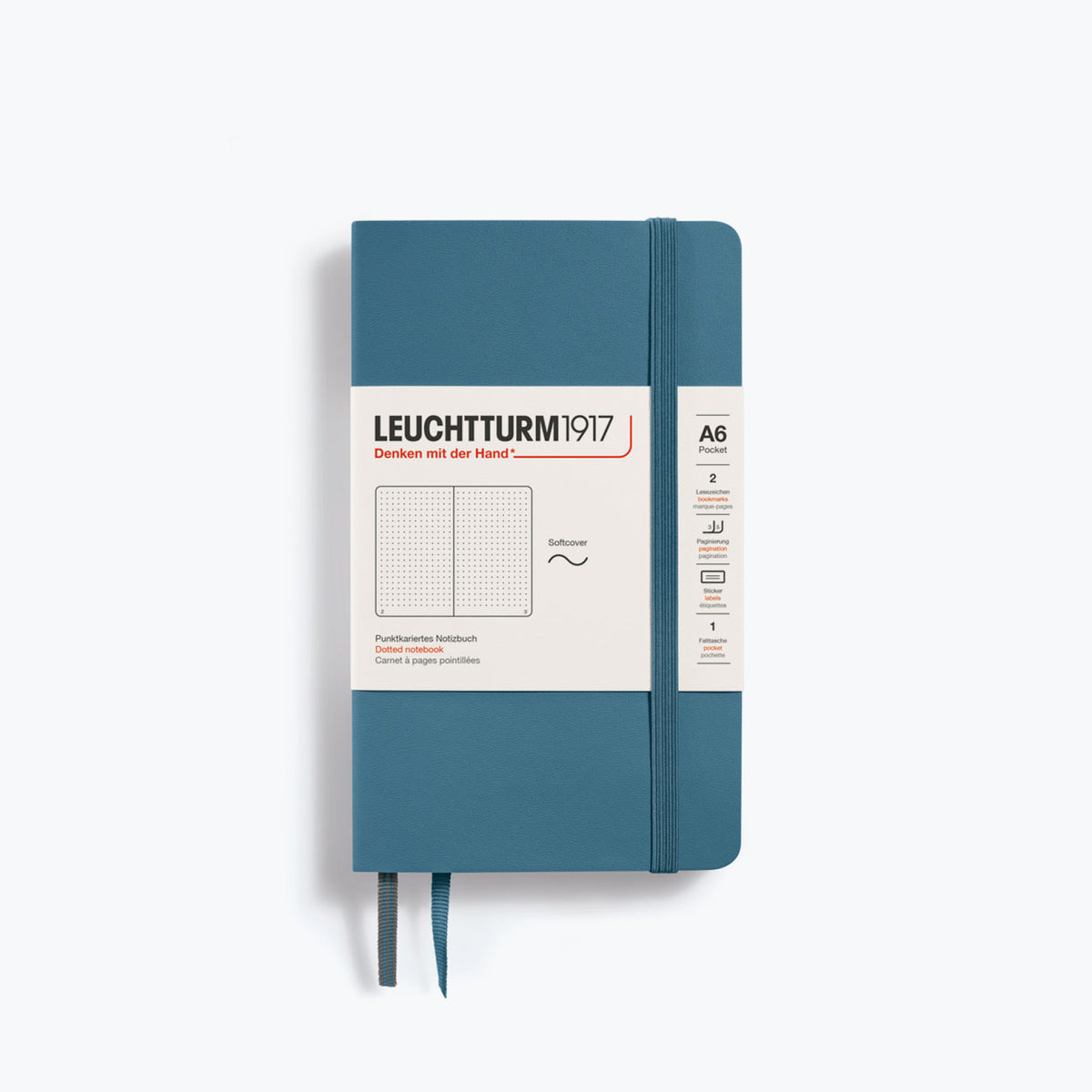 Leuchtturm1917 - Notebook - Softcover - A6 - Stone Blue