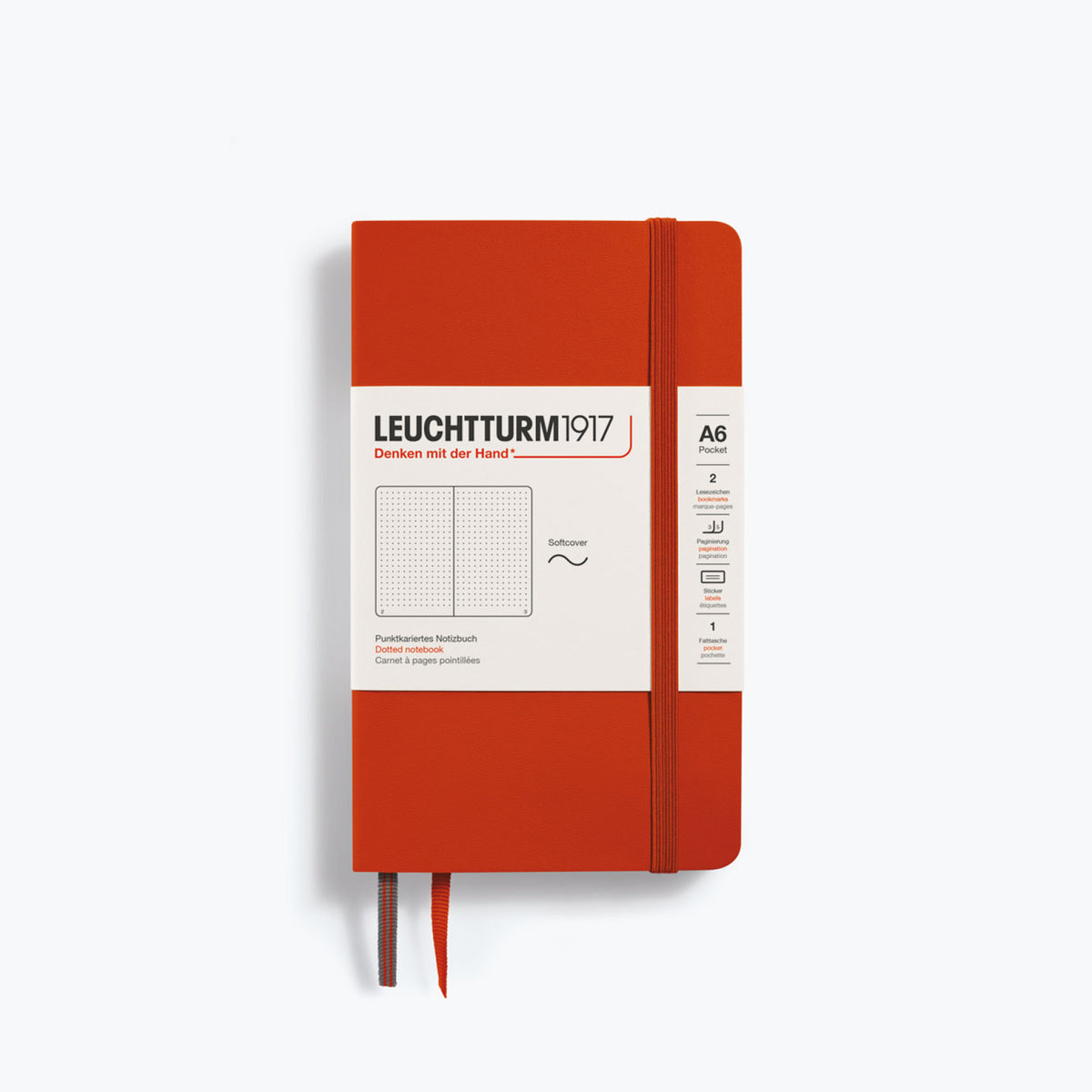 Leuchtturm1917 - Notebook - Softcover - A6 - Fox Red