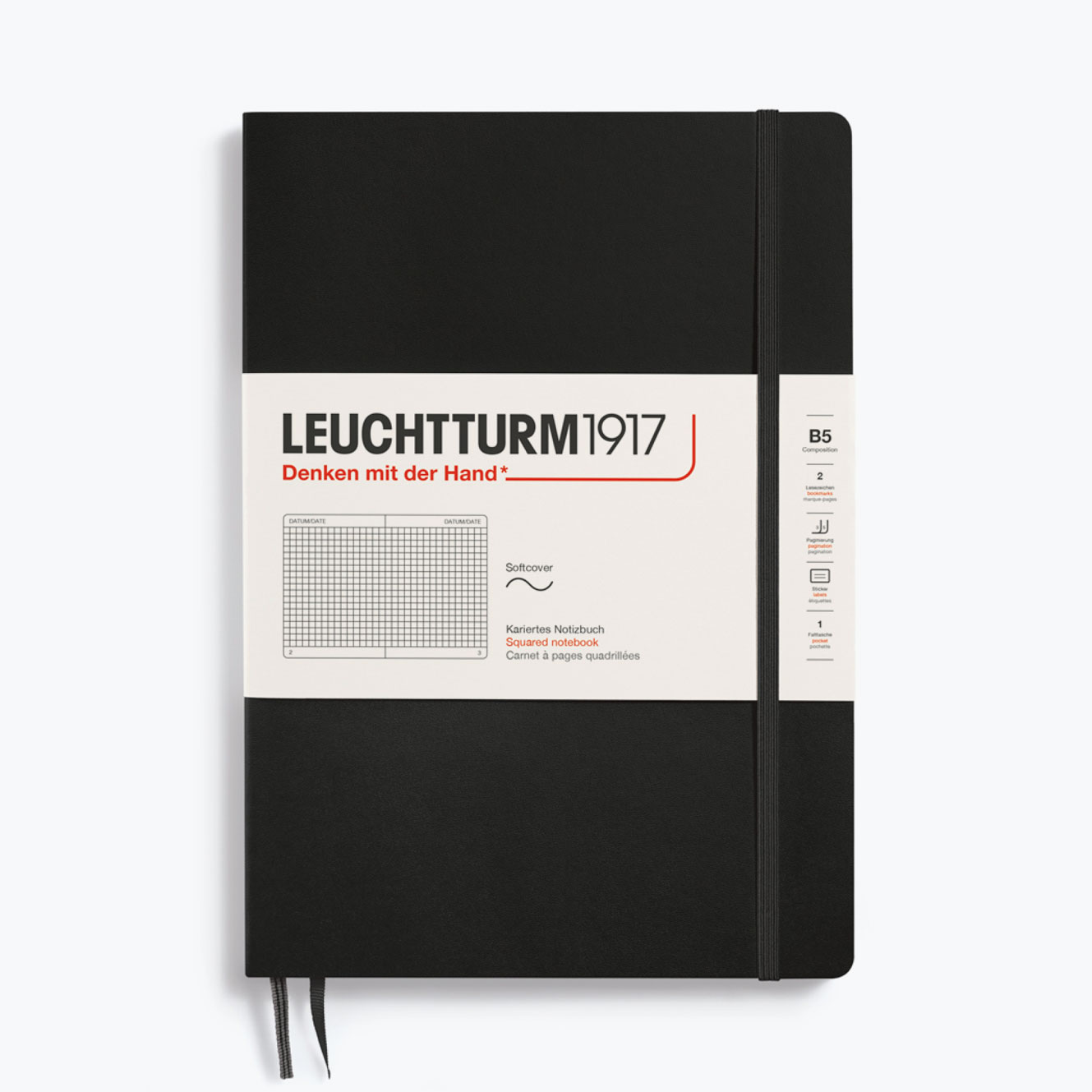 Leuchtturm1917 - Notebook - Softcover - B5 - Black