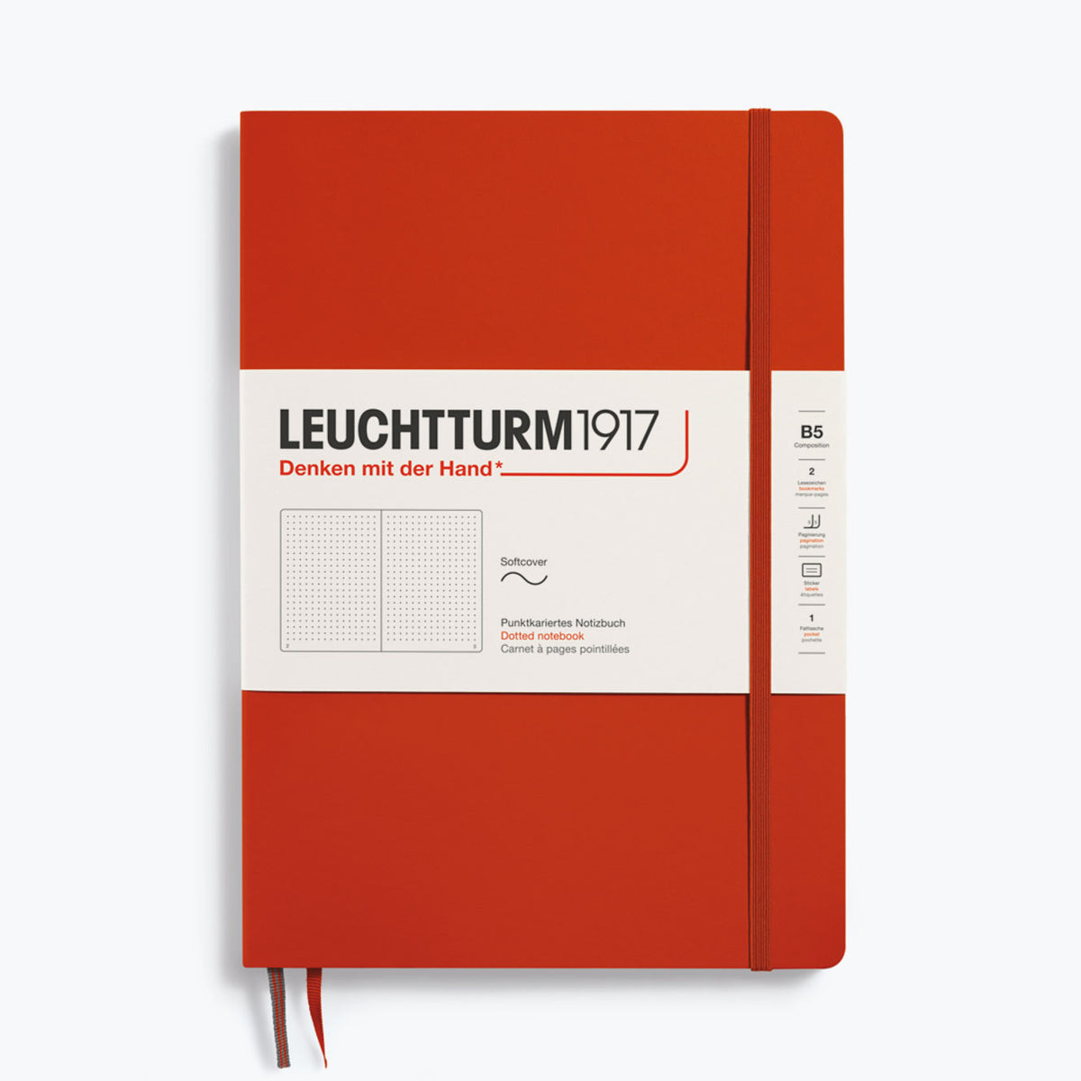 Leuchtturm1917 - Notebook - Softcover - B5 - Fox Red