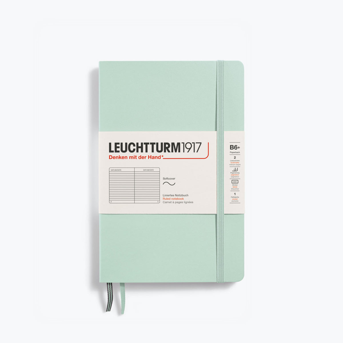 Leuchtturm1917 - Notebook - Softcover - B6+ - Mint Green