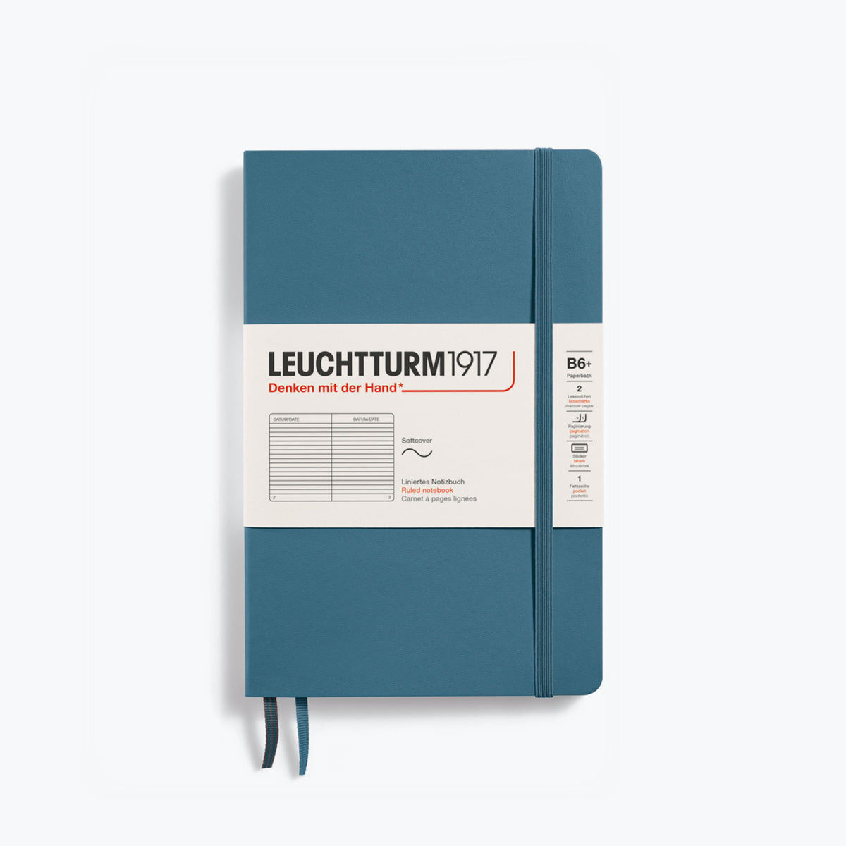 Leuchtturm1917 - Notebook - Softcover - B6+ - Stone Blue