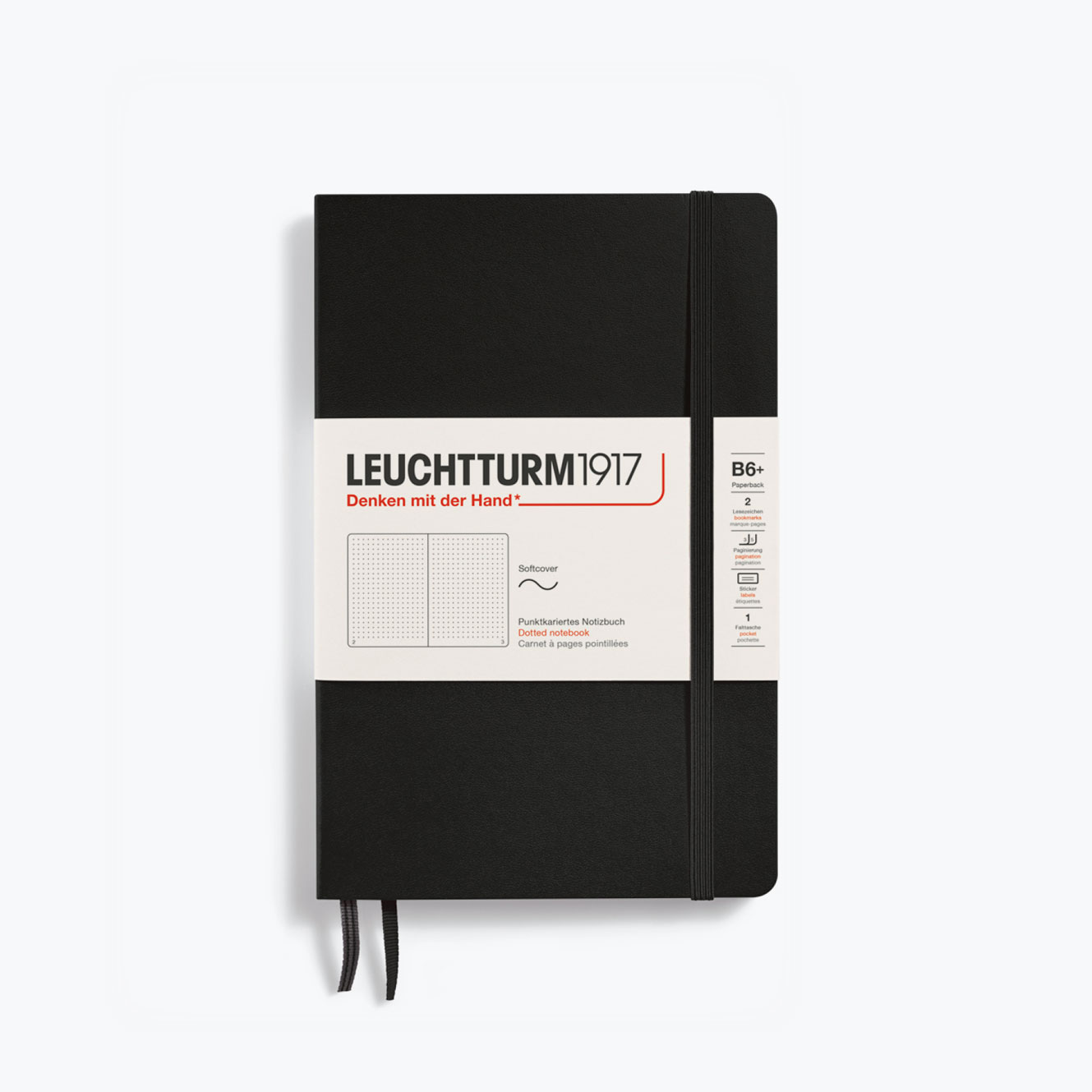 Leuchtturm1917 - Notebook - Softcover - B6+ - Black