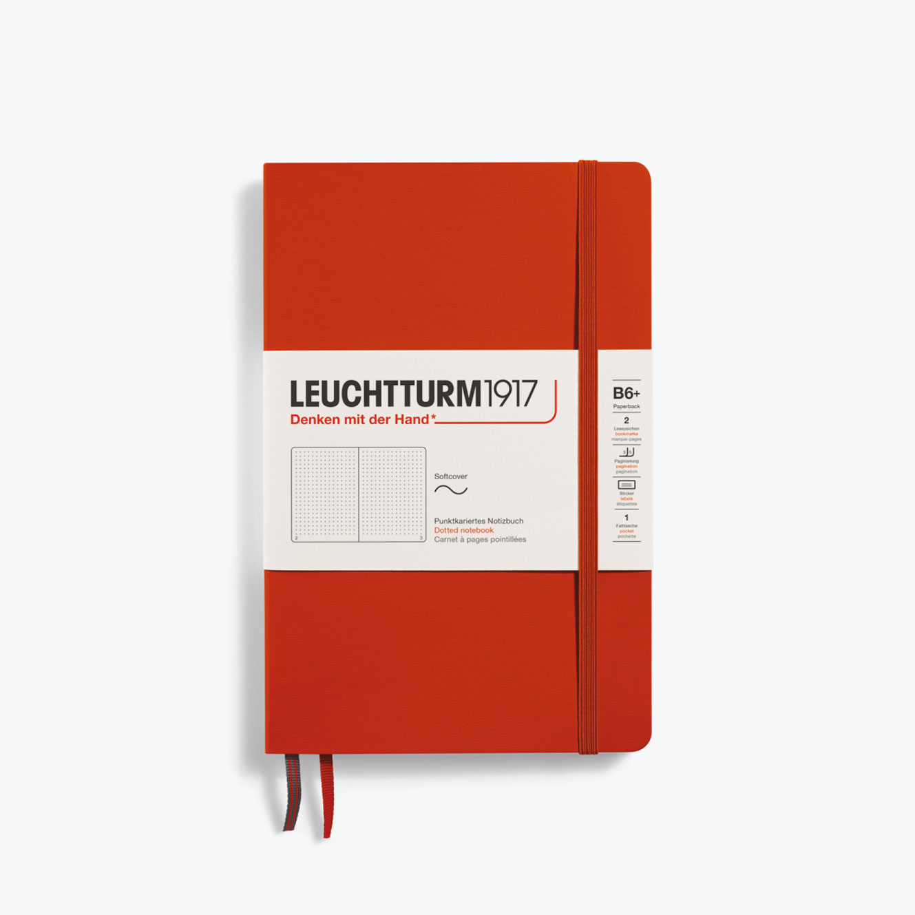 Leuchtturm1917 - Notebook - Softcover - B6+ - Fox Red