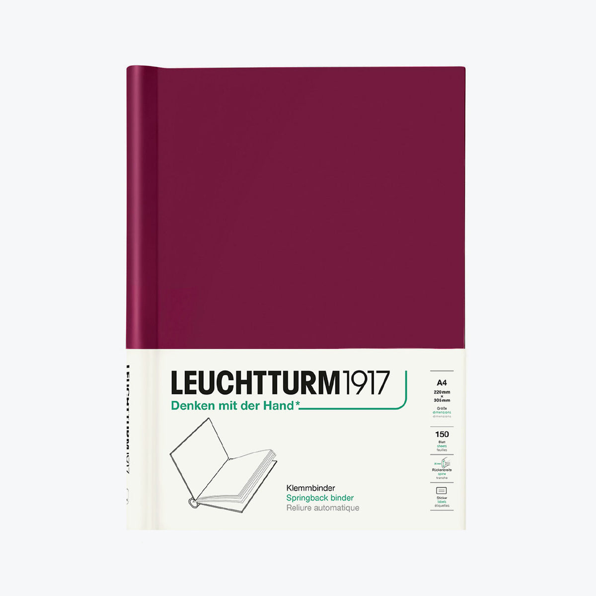 Leuchtturm1917 - Springback Binder - A4 - Port Red