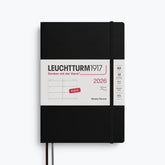 Leuchtturm1917 - 2026 Diary - Weekly Planner - A5 - Black (Soft)