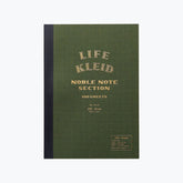 Life x Kleid - Notebook - Noble Note 2mm Grid - A5 - Olive Drab