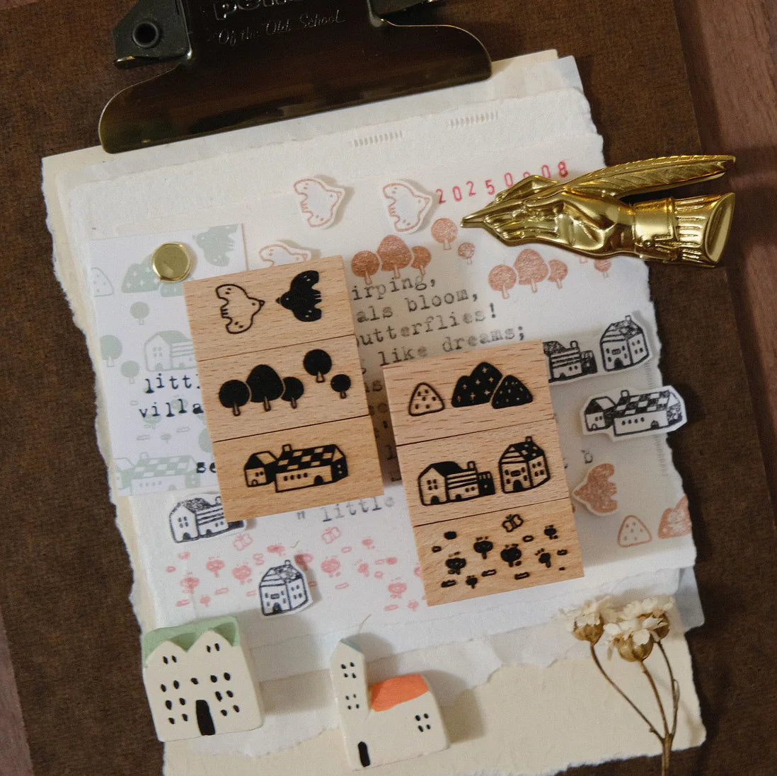 Eileen Tai - Stamp Set - Little Village (B)