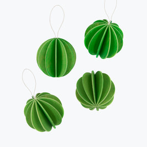 Lovi - Ornament - Baubles - 6cm - Light Green (Pack of 4)