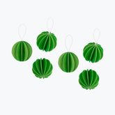 Lovi - Ornament - Baubles - 4cm - Light Green (Pack of 6)