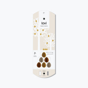 Lovi - Ornament - Eggs (Pillow Box) - 4.5cm - Golden Mix (Pack of 6)