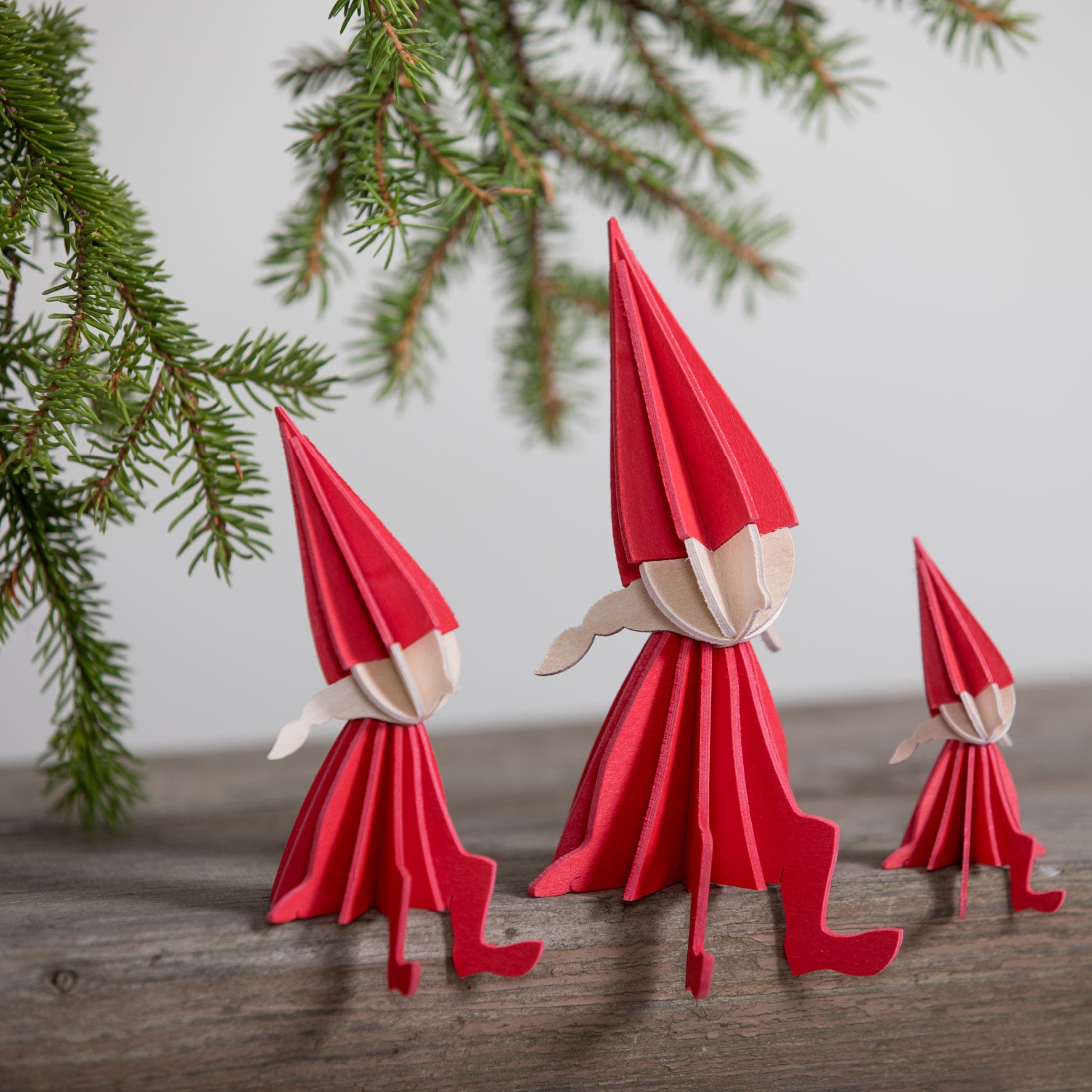 Lovi - Ornament - Elf Girl - 16cm - Bright Red