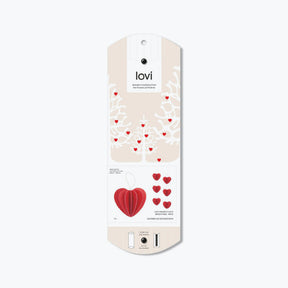 Lovi - Ornament - Heart (Pillow Box) - 4.5cm - Bright Red (Pack of 6)