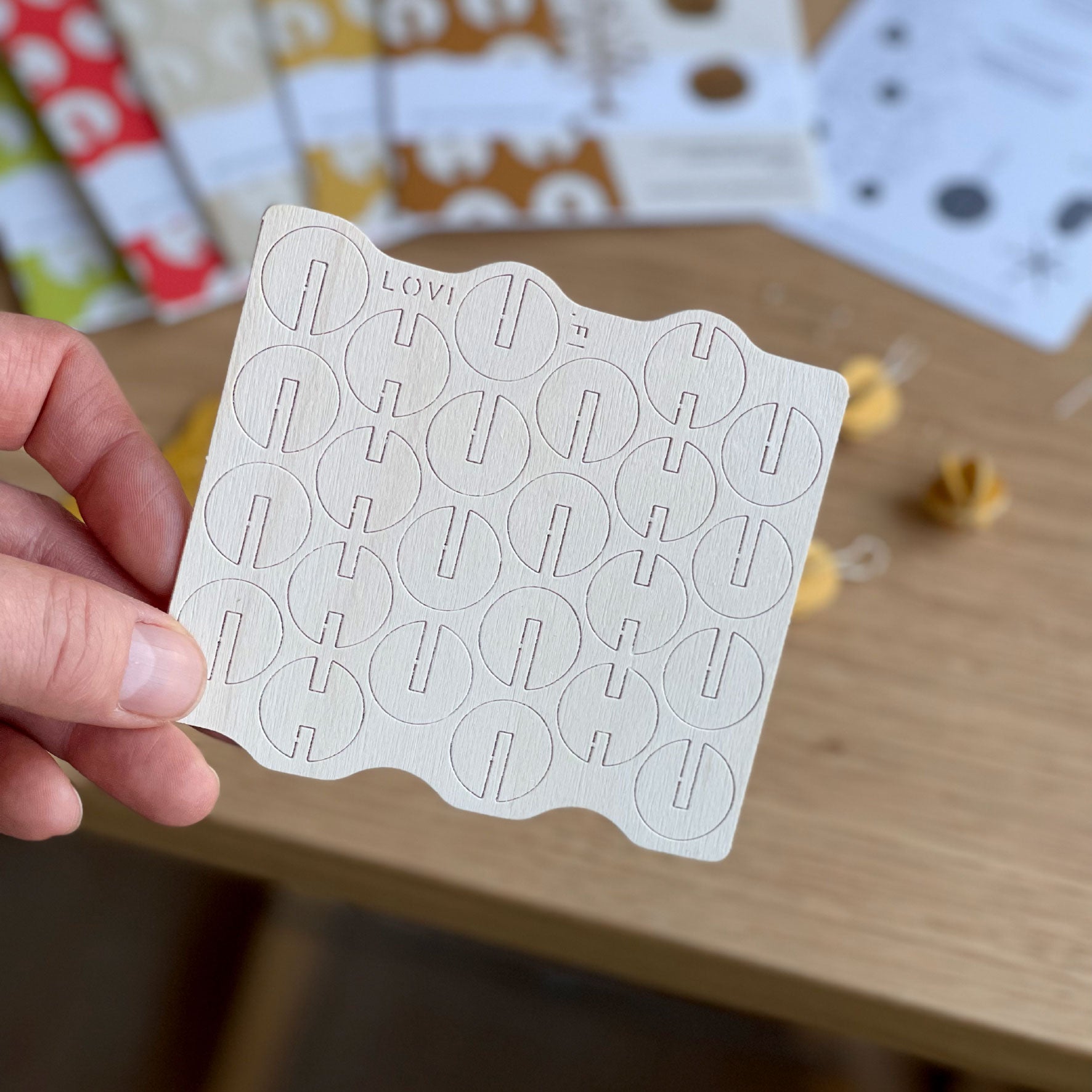 Lovi - Ornament - Minibaubles - 1.7cm - Natural (Pack of 8)