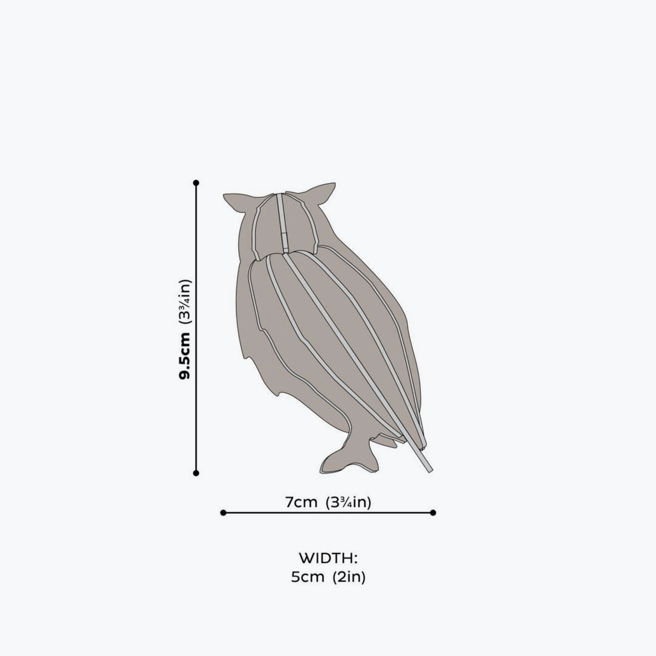 Lovi - Ornament - Owl - 9.5cm - Dark Blue