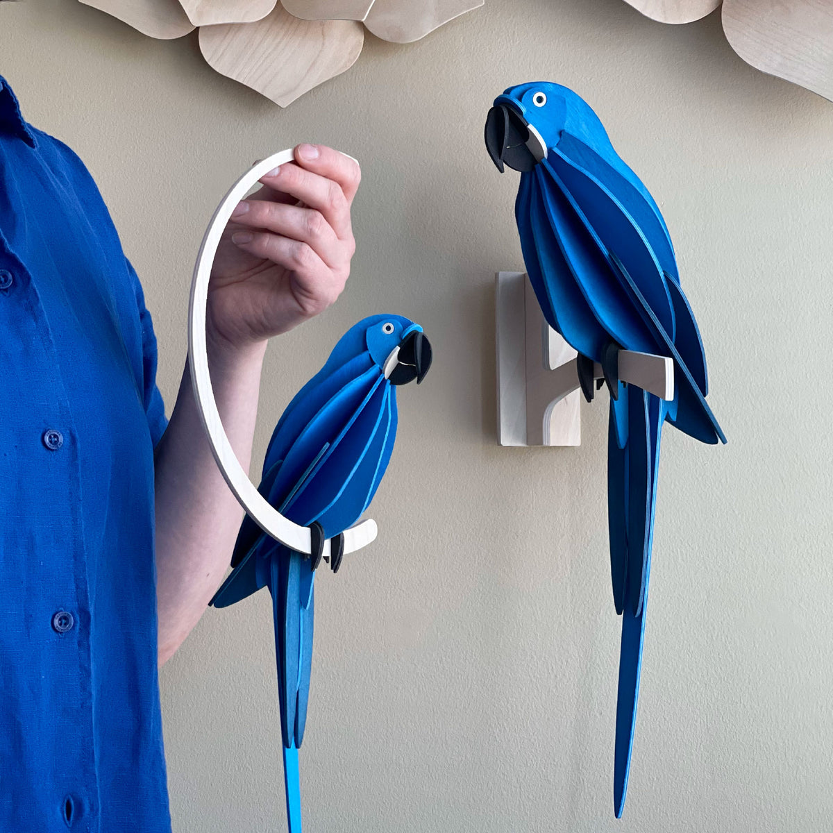 Lovi - Ornament - Parrot - 26cm - Hyacinth Macaw