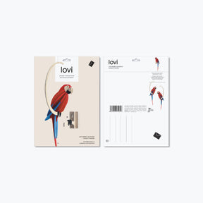 Lovi - Ornament - Parrot - 26cm - Scarlet Macaw