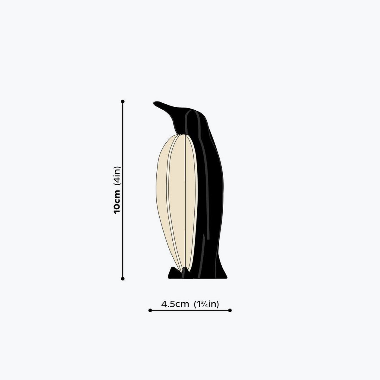 Lovi - Ornament - Penguin - 10cm - Black