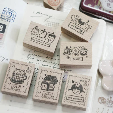 Black Milk Project - Stamp - This Moment (Teddy Cup Postal Stamp)