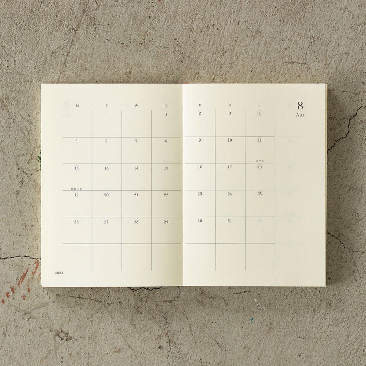 Midori - 2025 Diary - MD Notebook - A6