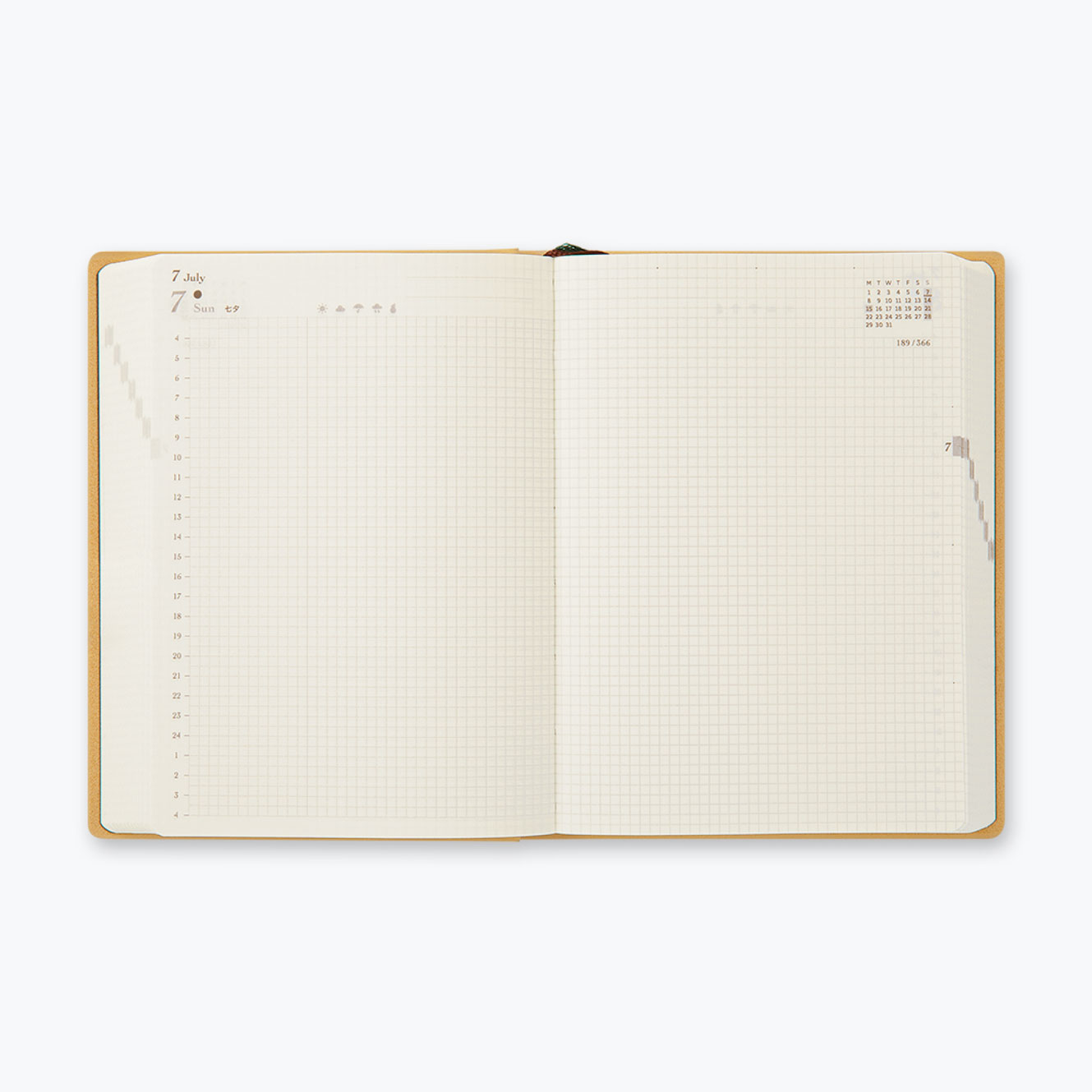 Midori - 2025 Diary - Hibino - A6 - Camel