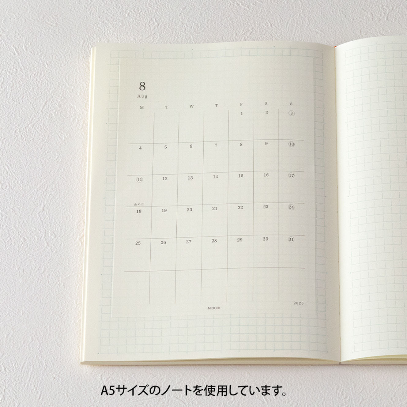 Midori - 2025 Diary - MD Diary Sticker [M]