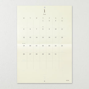 Midori - 2026 Calendar - MD Folded Wall-Hanging - A3