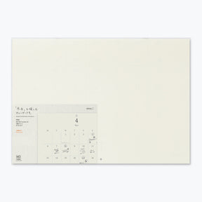 Midori MD Folded Wall-Hanging 2026 Calendar in A2 format