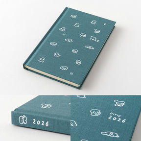 Midori - 2026 Diary - Book Style - B6 - Dogs