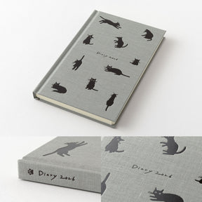 Midori - 2026 Diary - Book Style - B6 - Cats