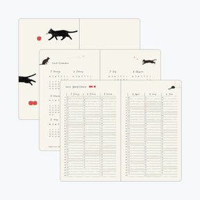 Midori - 2026 Diary - Book Style - B6 - Cats