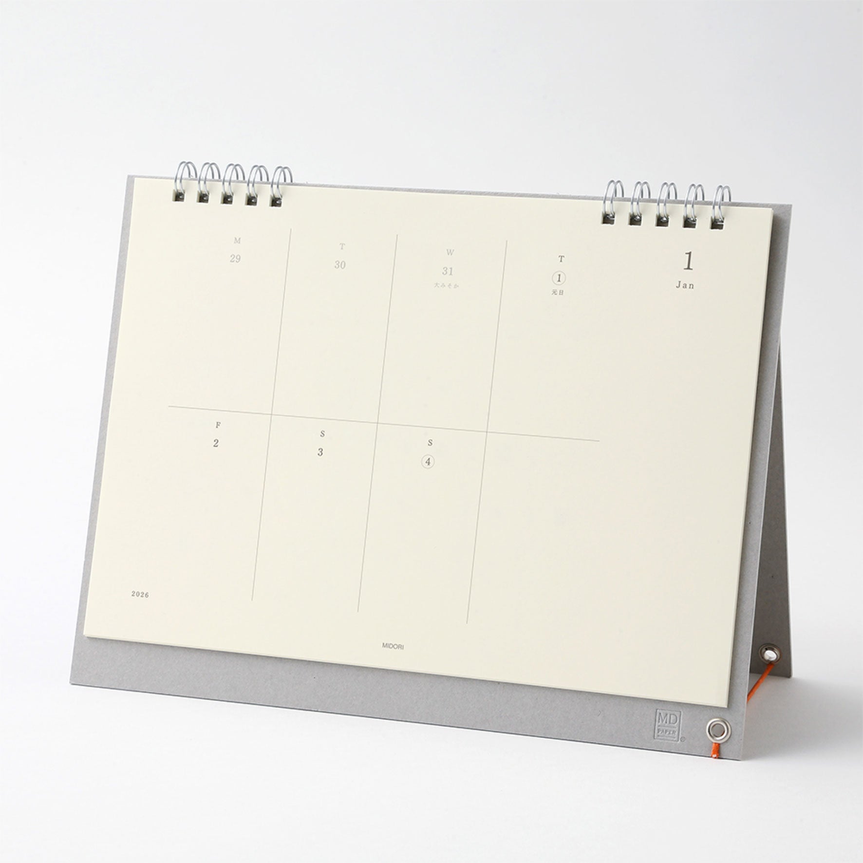 Midori - 2026 Calendar - MD Single - Weekly