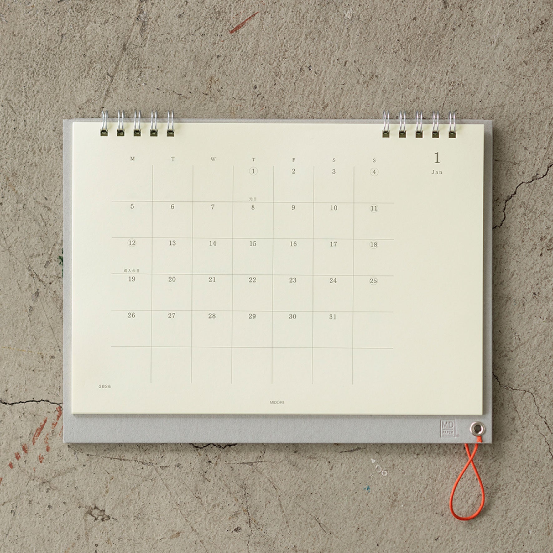 Midori - 2026 Calendar - MD Single