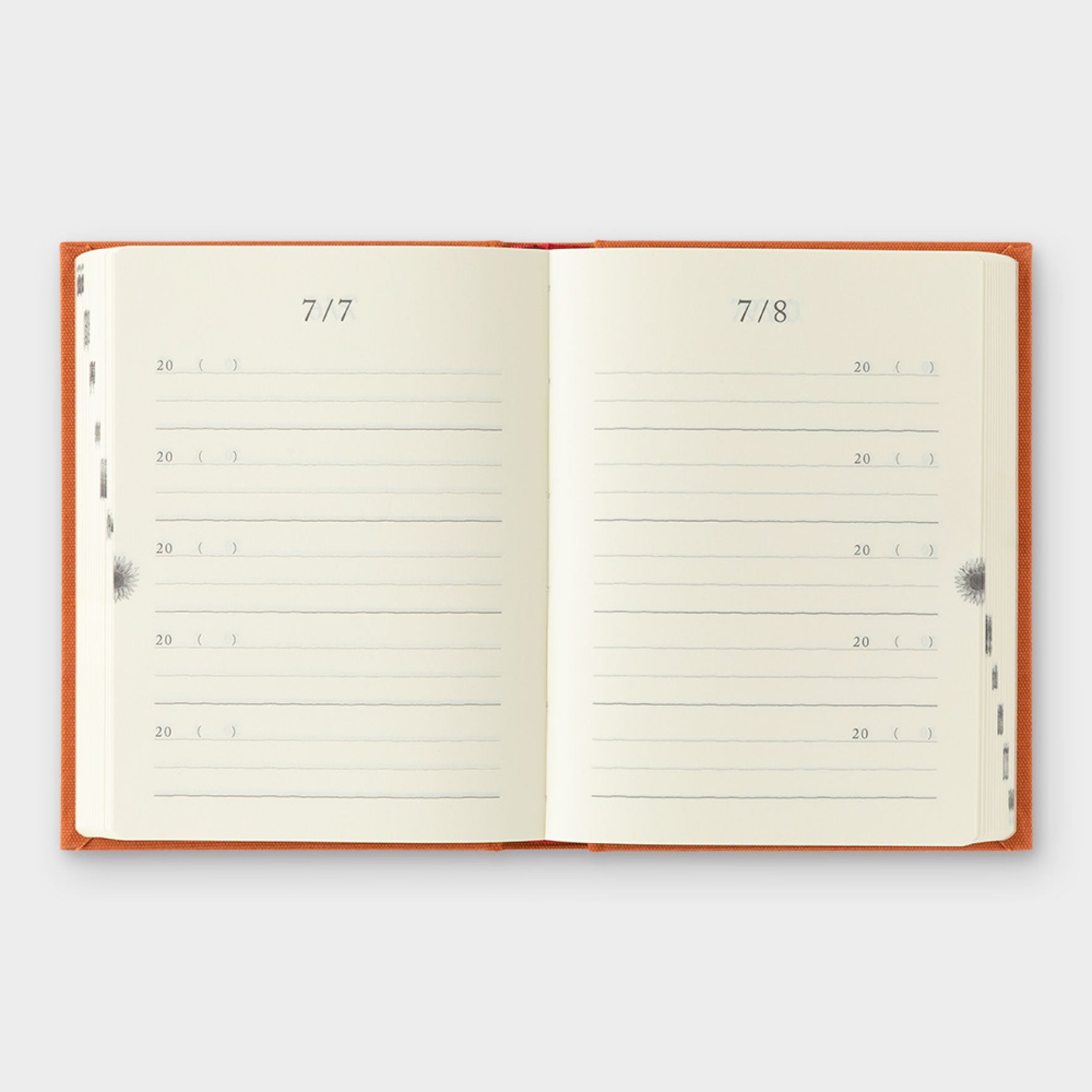 Midori - Daily Journal - Mini - 5 Years - Red