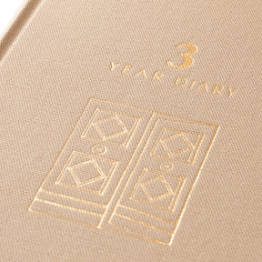 Midori - Daily Journal - Mini - 3 Years - Beige