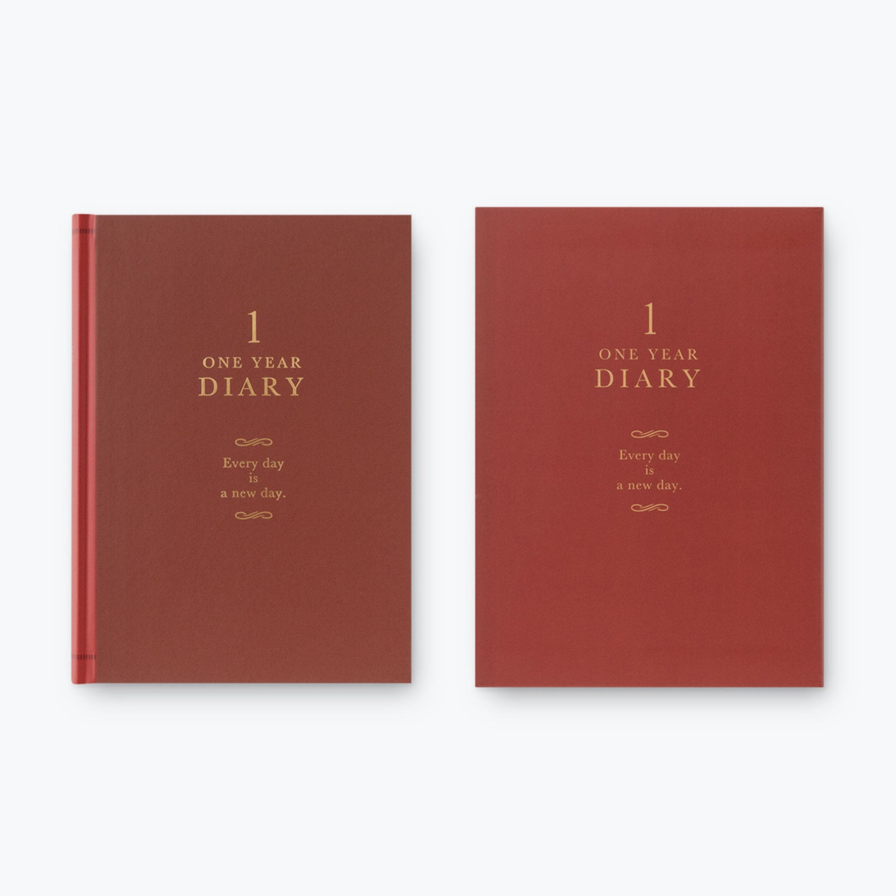 Midori - Daily Journal - One Year Diary - Classic Red