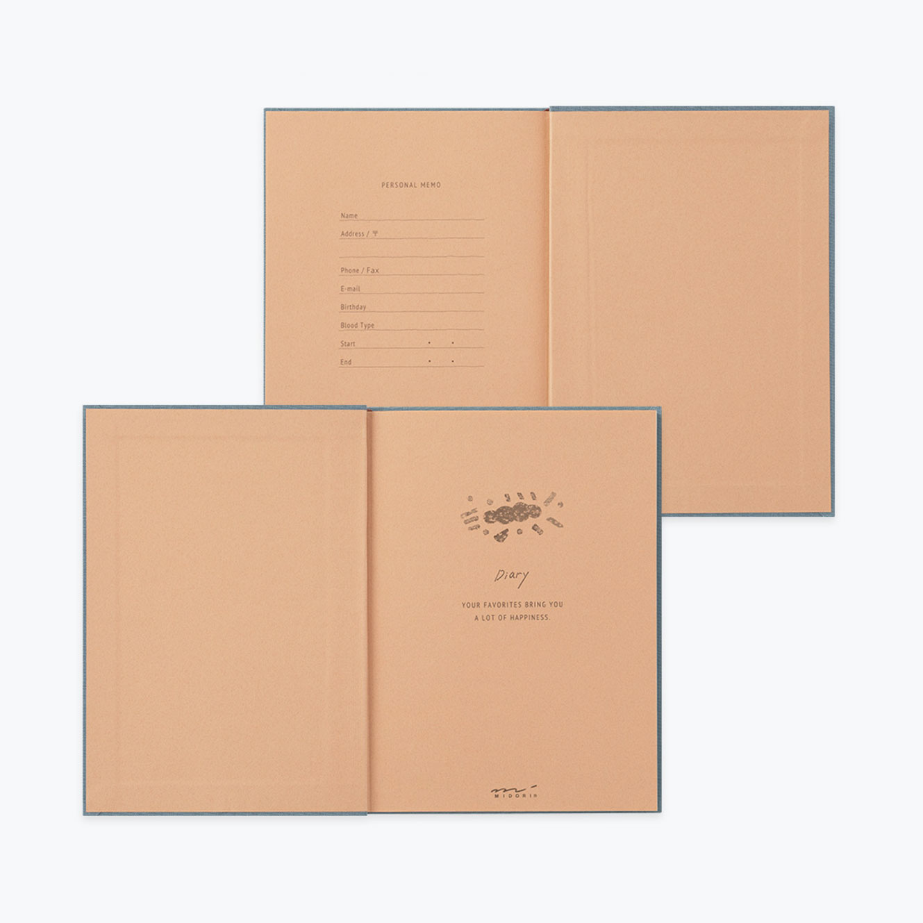 Midori - Journal - Diary - Softcover - Grey