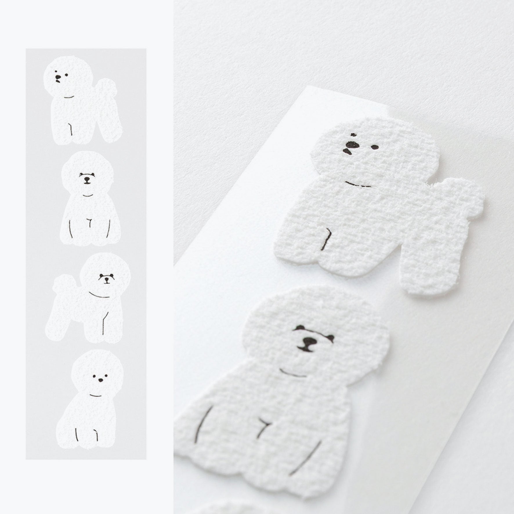 Midori - Letter Set - Animals - Bichon Frisé