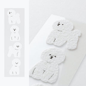 Midori - Letter Set - Animals - Bichon Frisé