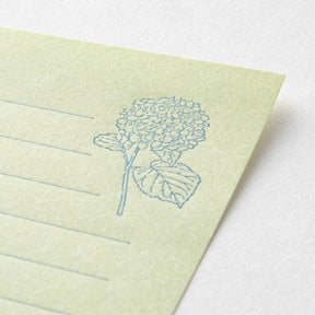 Midori - Letter Set - Hanairo Washi - Green