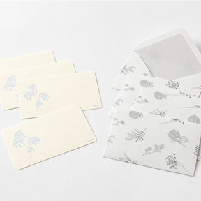 Midori - Card Set - Hanairo Washi - White
