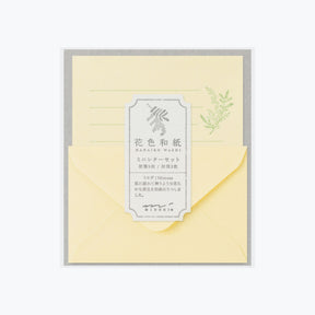 Midori - Letter Set - Hanairo Washi - Yellow