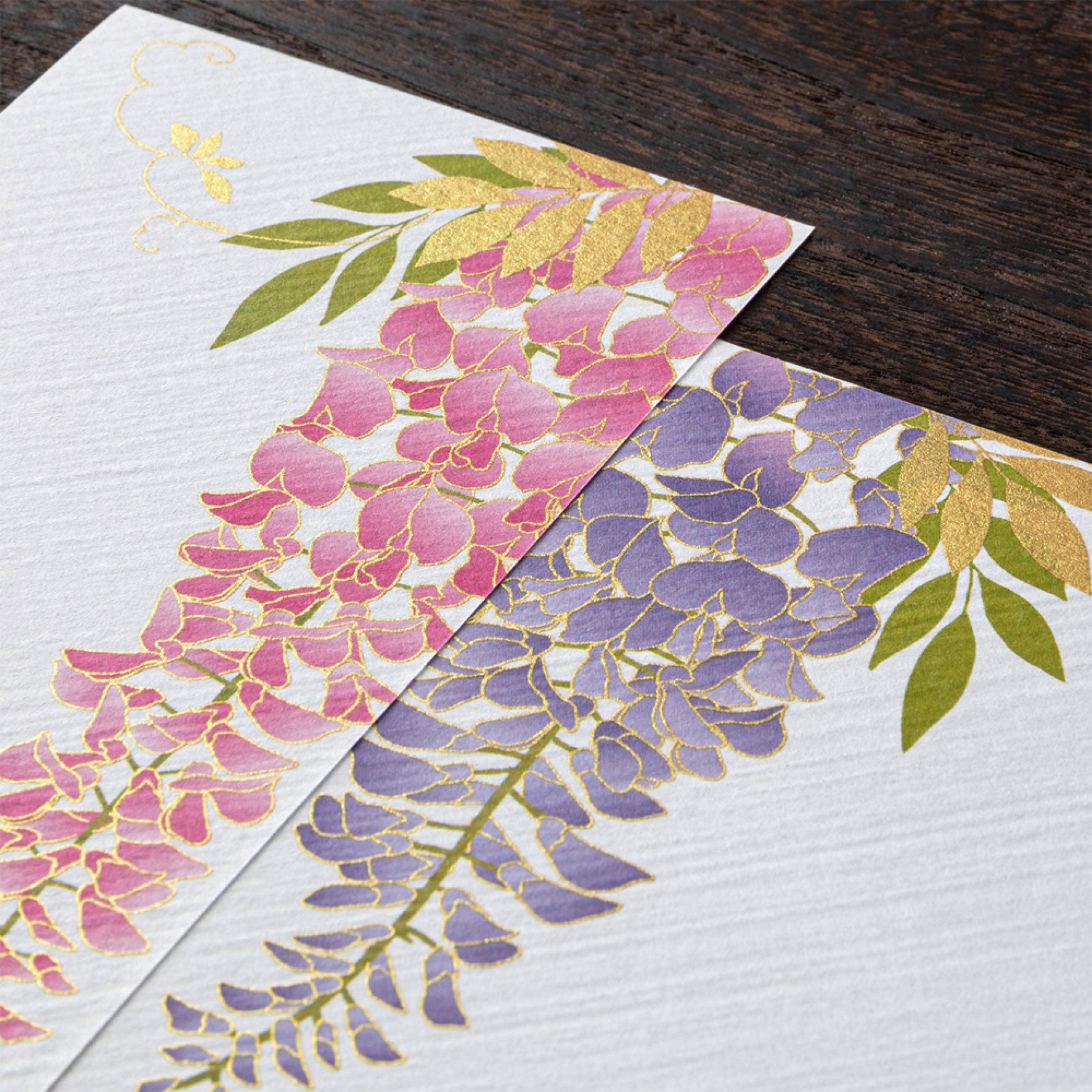 Midori - Letter Pad - Kami - Wisteria Silk