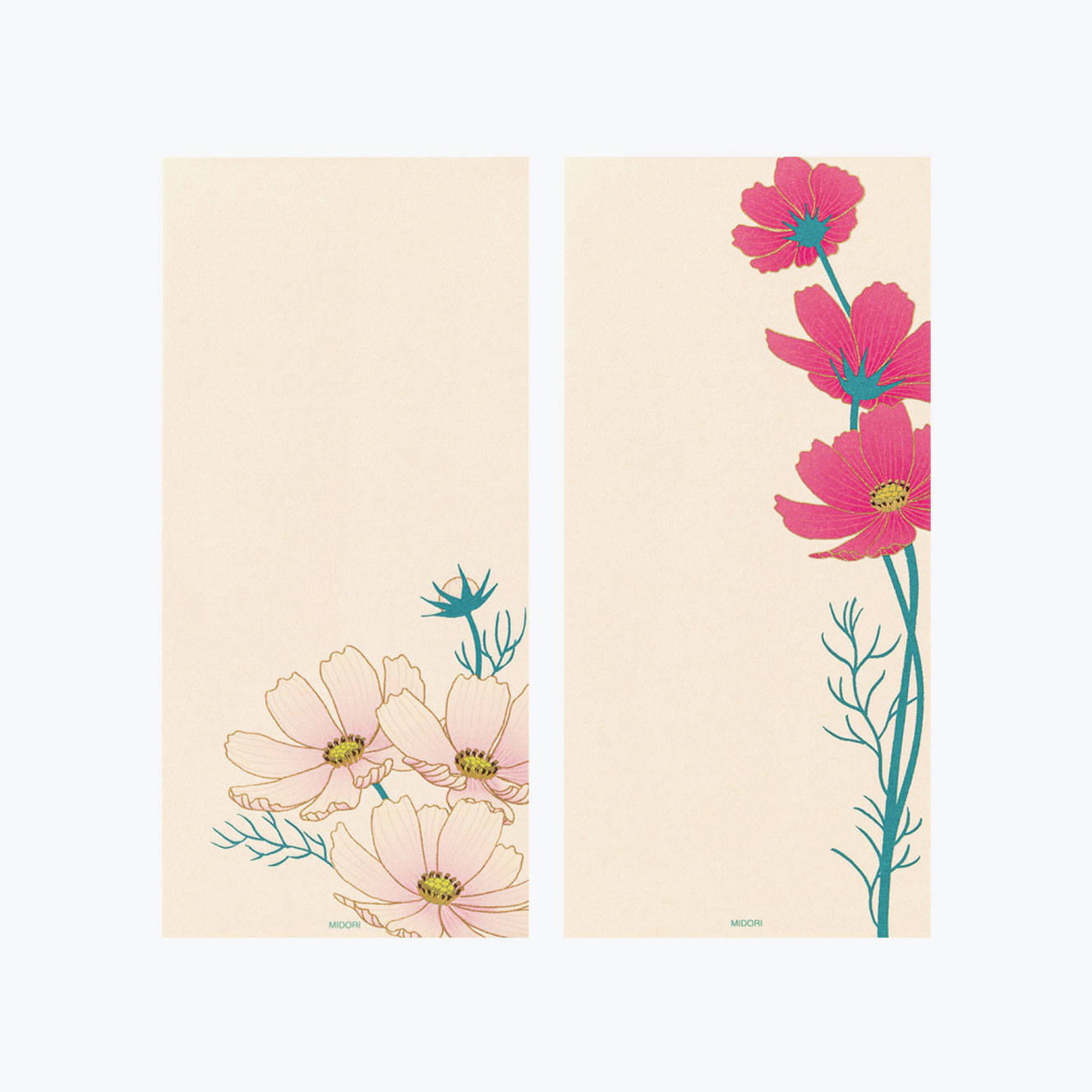 Midori - Letter Pad - Kami - Silk-Printing Cosmos